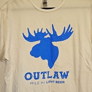 Outlaw Light Beer moose large shirt